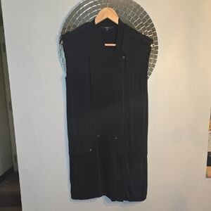 Gucci Sleeveless Silk Long Full Zip Vest